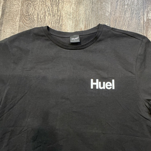 New Huel Women’s Black Short Sleeve Tee Size Large - Picture 2 of 7